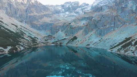 Reflection in an alpine lake Stock Footage 166115478