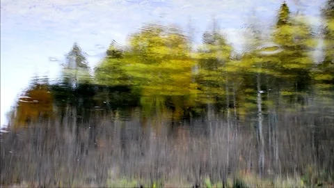 Reflection and rain Stock Footage 142298033