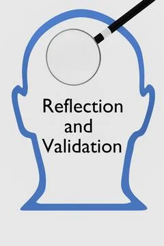 Reflection and Validation concept Stock Photos