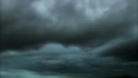 Reflection of the autumn sky in the water. Stock Footage 138329538