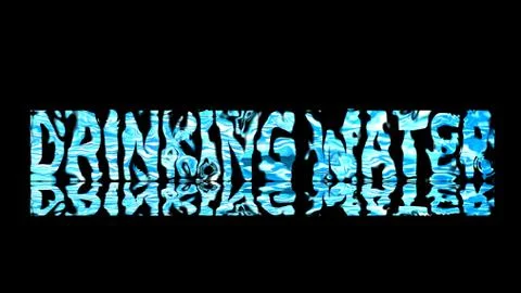 Reflection blur water abstract spread mark and transform drinking water Stock Illustration