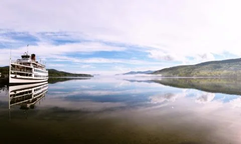 Reflection boat Stock Photos