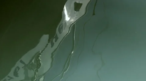 Reflection of a Boat on the Waves Stock Footage 49719302