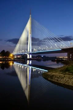 Reflection bridge Stock Photos