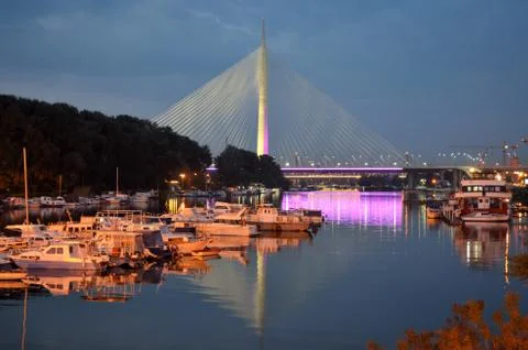 Reflection bridge Stock Photos