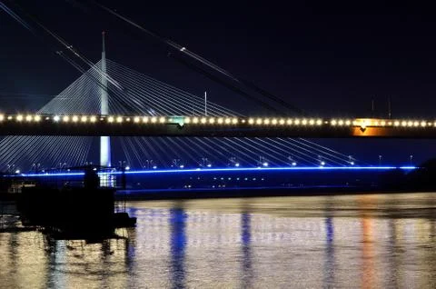Reflection bridge Stock Photos