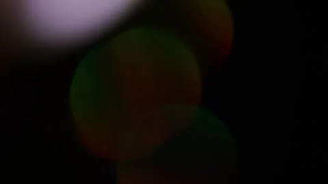 Reflection of bright holographic lights in the dark Vídeos de archivo 309970530