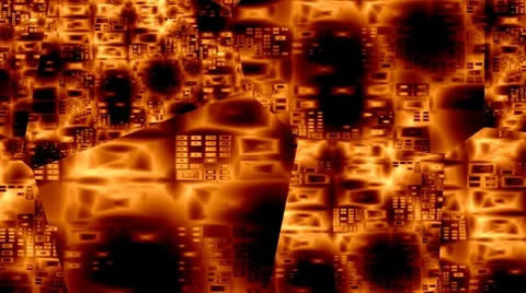 Reflection in the broken mirror Stock Footage 8689531