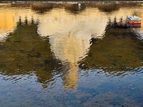 Reflection Of Buddha In Water Photos