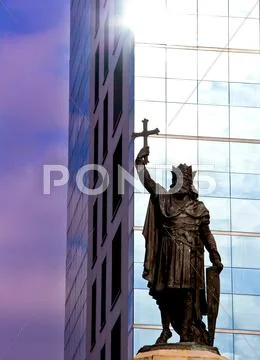 Reflection in building Stock Photos