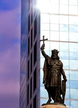 Reflection in building Stock Photos