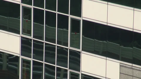 Reflection in a building of train. Taipei Stock Footage 36440997