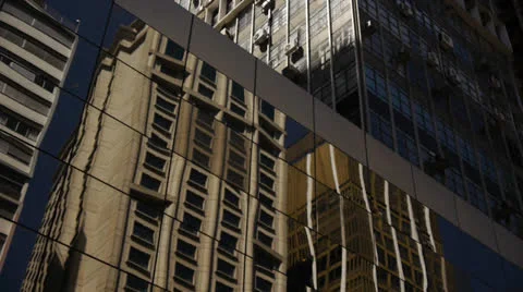 Reflection of buildings Video stock 27141245