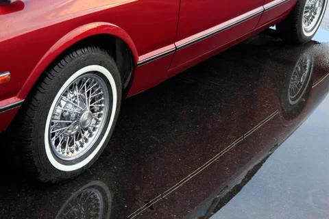 Reflection of a car Stock Photos