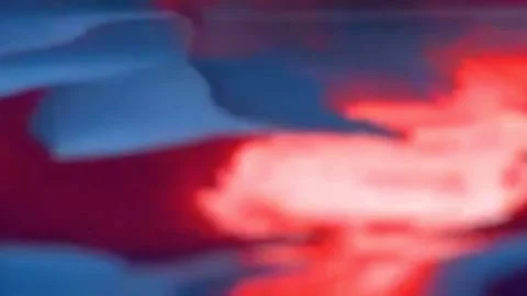 The reflection of the celebratory rays on the surface of the water Stock Footage 245300882