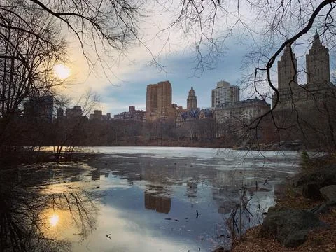 Reflection in Central Park Stock Photos
