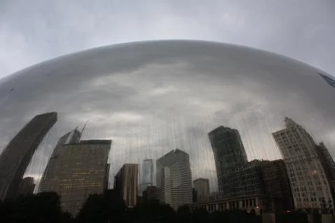 Reflection of Chicago Stock Photos