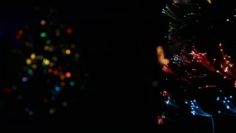 Reflection of Christmas tree Stock Footage 82744298