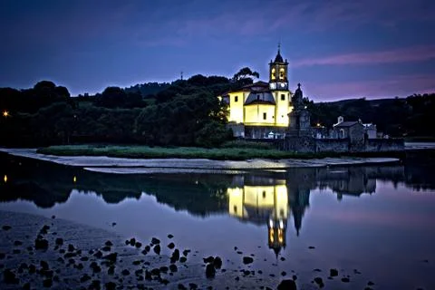 Reflection church Foto stock