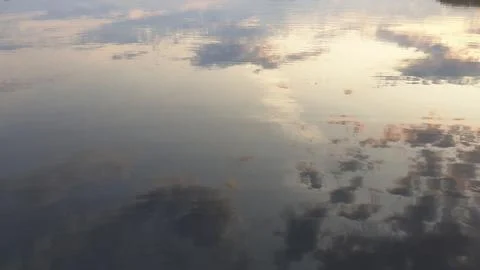 Reflection of clouds in water 1 Stock Photos