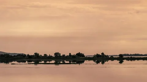 Reflection of clouds on the water Stock Footage 61050005