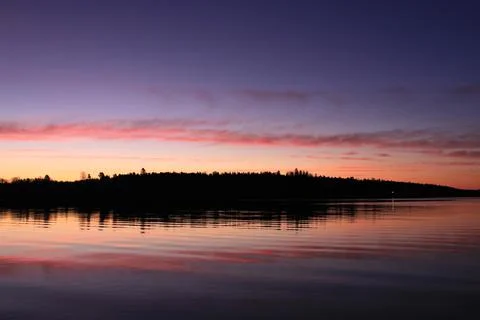 Reflection of clouds in the water - Lysaker Stock Photos