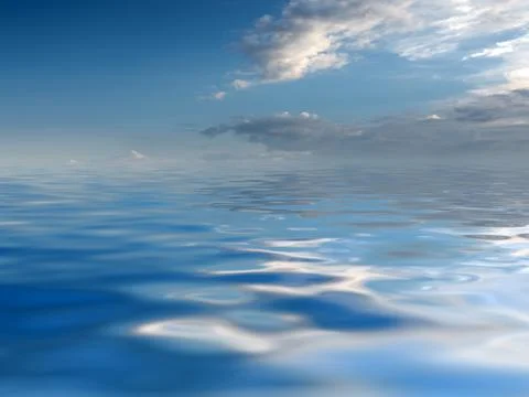 Reflection of the cloudy sky 스톡 사진