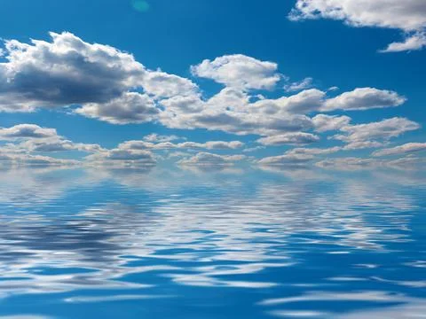 Reflection of cloudy sky Photos