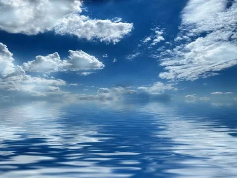 Reflection of cloudy sky Photos