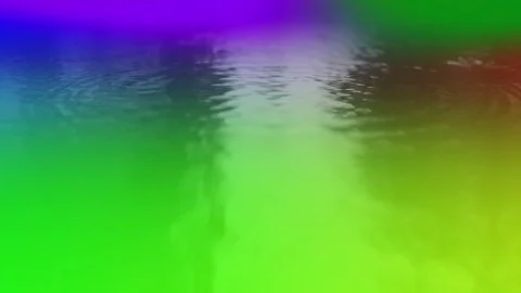 Reflection of the colors of the rainbow. It's raining. Close-up showing falling  Stock Footage 80005797
