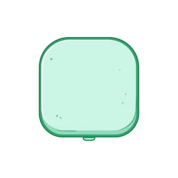 Reflection compact mirror cartoon vector illustration Illustrazione stock