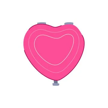 Reflection compact mirror cartoon vector illustration Illustrazione stock