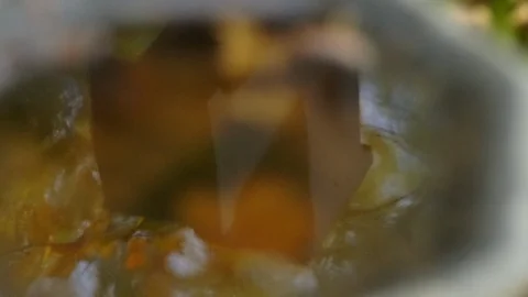 Reflection of cross in water basin at old cemetery Video stock 87747568