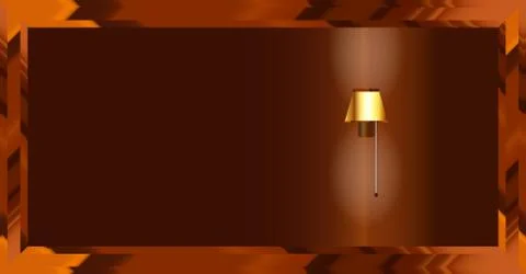 Reflection In A Dark Mirror Illustrazione stock