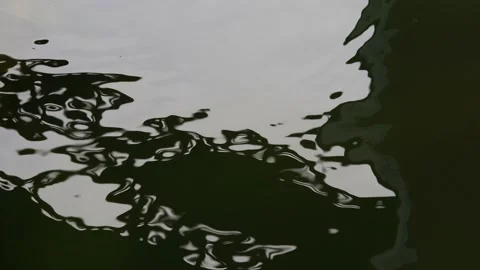 Reflection of dark waves in water Stock Footage 182298719
