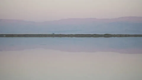 Reflection at the Dead Sea Stock Footage 230104791