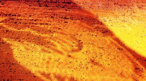 Reflection of dragon on orange concrete background. 4K resolution. Stock Footage 68988364