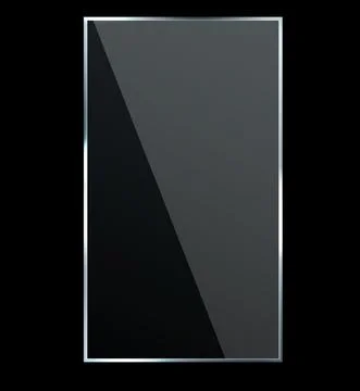 Reflection effect glossy. Transparent glass plastic window with bright glow Stock Illustration