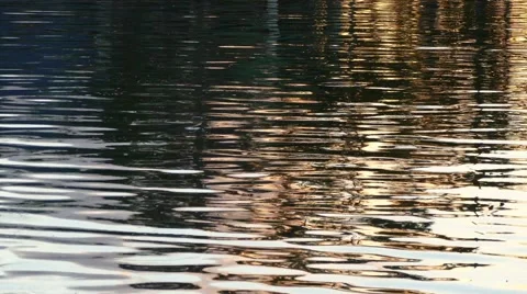 Reflection evening canal Stock Footage 66244650