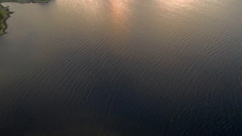 Reflection of evening clouds on the sea surface. Stock Footage 104633000