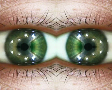 Reflection eye PAL Stock Footage 340927