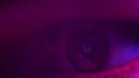 Reflection in the eyes, closeup. Computer programming Stock Footage 124360799