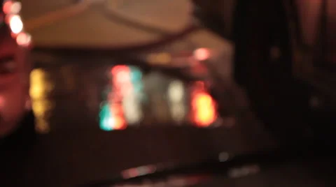 Reflection of fire engine lights in water Stock Footage 42269585