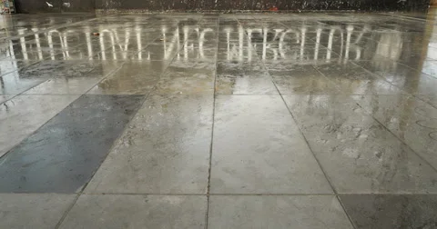 Reflection of Fluctuat Nec Mergitur in Place de la Republique, Paris Stock Footage 59314694