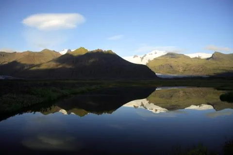 Reflection of glacier Foto stock