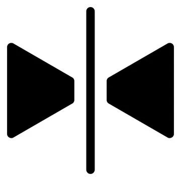 Reflection glyph icon vector illustration isolated on white background 스톡 일러스트