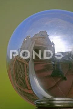Reflection in Handrail Stock Photos