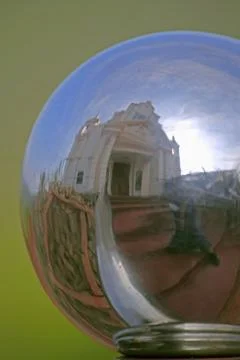 Reflection in Handrail Stock Photos