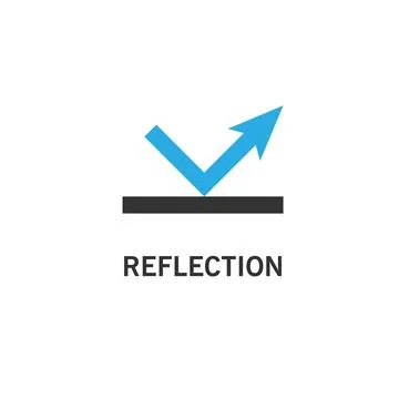 Reflection icon simple Stock Illustration