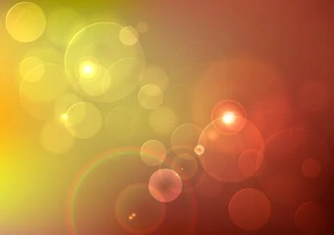 Reflection image of sun rays Stock Illustration